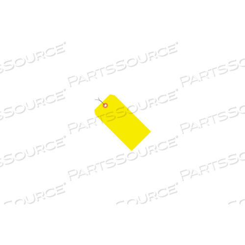 OEM#: G12043A#4 YELLOW FLUORESCENT WIRED TAG PACK 4-1/4 X 2-1/8 - 1000 PACK by Box Packaging Inc