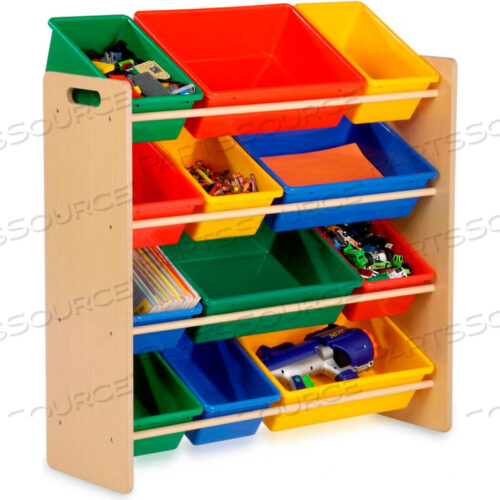 12-COMPARTMENT KIDS TOY ORGANIZER AND STORAGE BINS