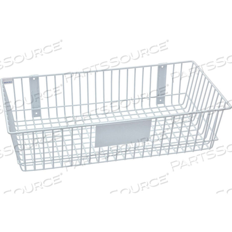 OEM#: 9186-WRACKEM MOUNT ANYWHERE WIRE BASKET 24W X 12D X 6H WHITE by Horizon Mfg Enterprises, Inc