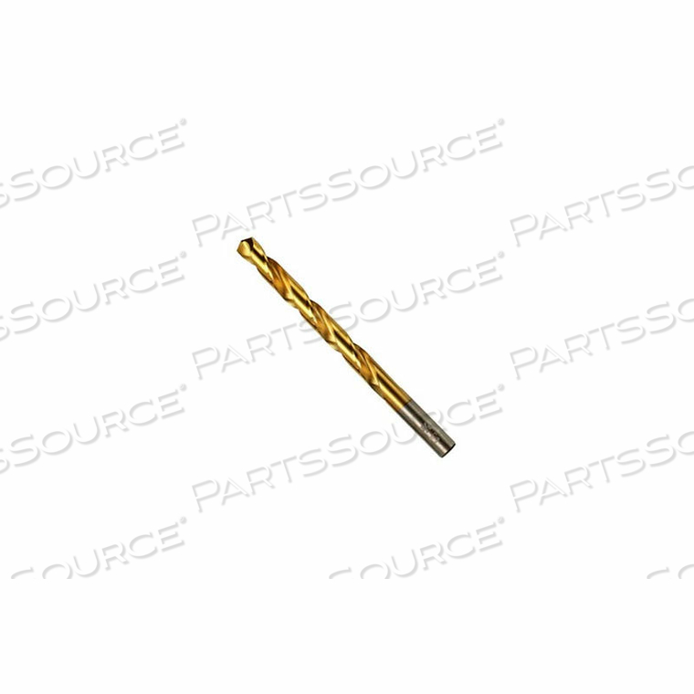 TITANIUM NITRIDE COATED HSS STRAIGHT SHANK JOBBER L DRILL BIT-5/32-135