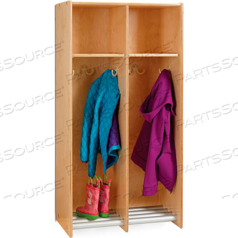 OEM#: 9133JC2-SECTION WOOD HANGING LOCKER - 24.5W X 15D X 48H by Jonti-Craft Inc