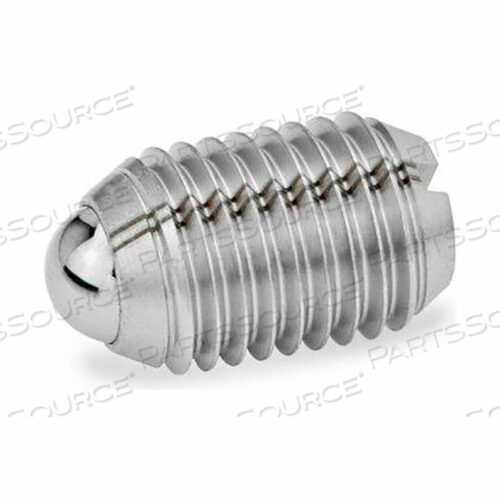 GN615 BALL PLUNGERS, SS, SLOT, HIGH SPRING, 0.14 PLUNGER DIA., SILVER, 0.55L