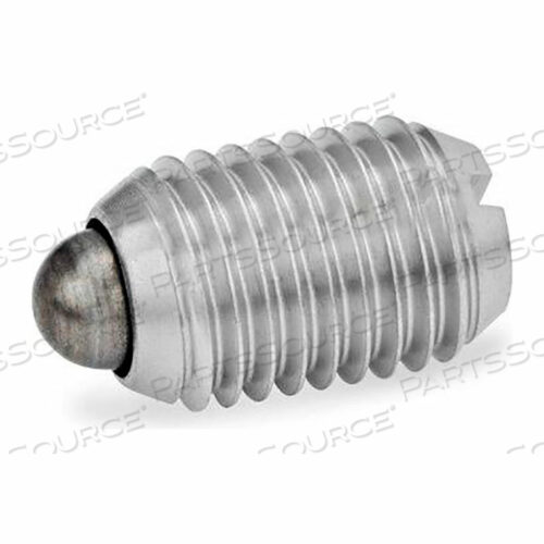 GN615.1 SPRING PLUNGERS, SS, NOSE PIN, SLOT, STANDARD SPRING, 0.11 PLUNGER DIA, 0.55L