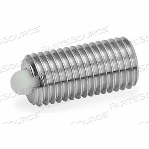 GN616 SPRING PLUNGERS, PLASTIC, NOSE PIN, STANDARD SPRING, 0.11PLUNGER DIA, SLVR, 0.79L