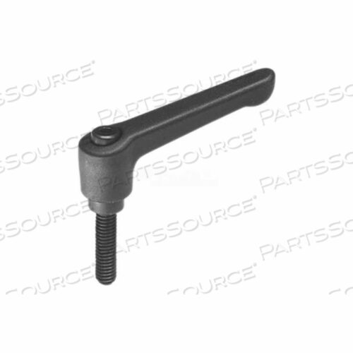 NYLON PLASTIC ADJUSTABLE LEVER WITH STEEL COMPONENTS 3/8-16 X 1.97 STUD 3.07L - MADE IN USA