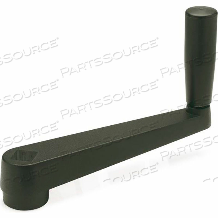 GN471 CRANK HANDLES, ALUMINUM, REVOLVING HANDLE, THROUGH SQUARE BORE - 3/4, 6.3 LONG