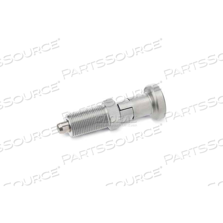 INDEXING PLUNGER W/ SS KNOB LOCK-OUT SS 1.5X3.5LBS PRESSURE 3/8-24 THREAD .2X.2 PIN