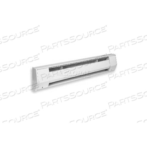 BASEBOARD HEATER, 1500W, 208V, 72L, WHITE