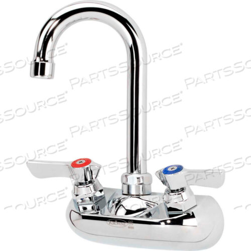 OEM#: 10-400LSILVER SERIES 4 CENTER WALL MOUNT FAUCET, 3-1/2 GOOSENECK SPOUT by Krowne