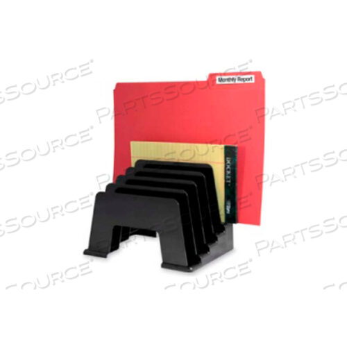 ORGANIZER SORTER WITH 5 COMPARTMENTS BLACK