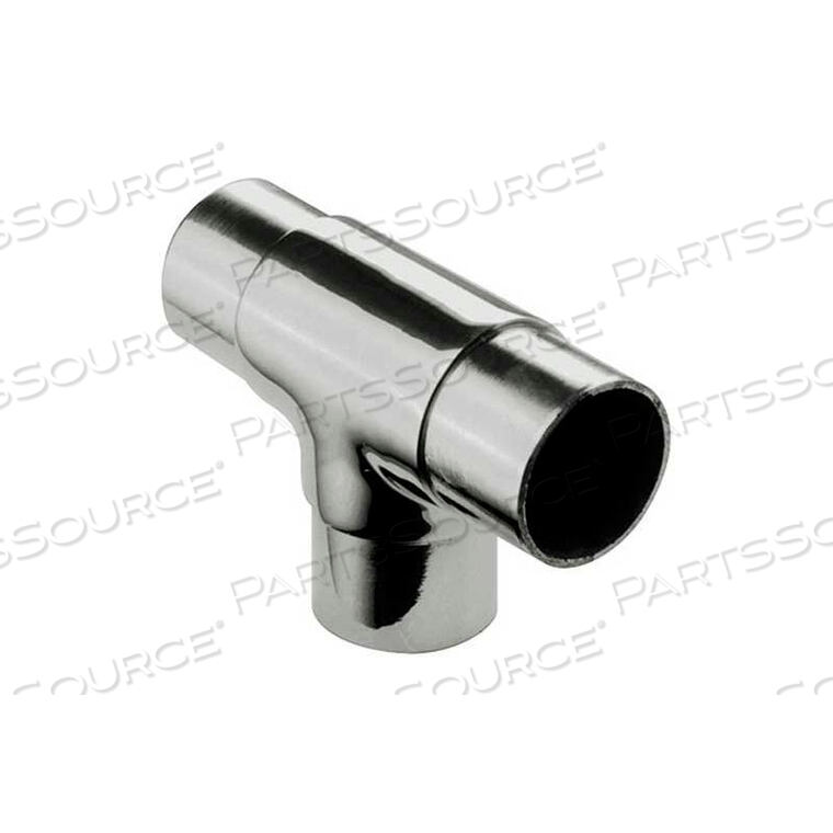 OEM#: 40-734/2FLUSH TEE FITTING, FOR 2 TUBING, POLISHED STAINLESS STEEL by Lavi