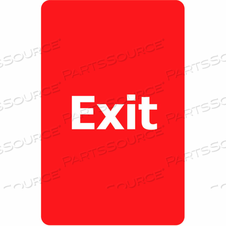 CLASSIC ACRYLIC SIGN, DOUBLE SIDED, EXIT & DO NOT ENTER, 7WX11H, RED/WHITE