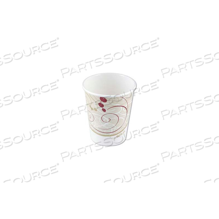 SOLO PAPER HOT CUPS, POLYLINED, 10 OZ., SYMPHONY DESIGN, 1000 CT