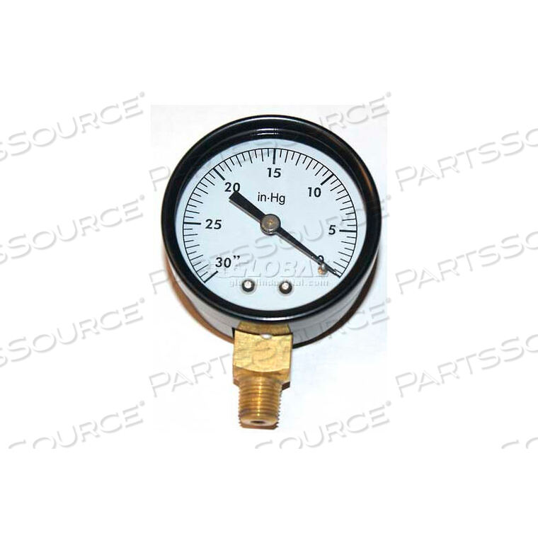 OEM#: P126MP126M PUMP TEST GAUGE, 0-30 HG VACUUM, 2 FACE by Mitco Manufacturing