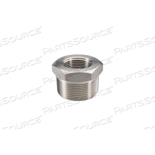 SS 316 BARSTOCK HEX HEAD BUSHING 1-1/4 X 1 NPT MALE X FEMALE