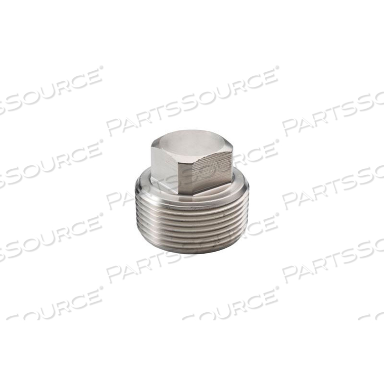 SS 316 BARSTOCK SQUARE HEAD PLUG 1/8 NPT MALE