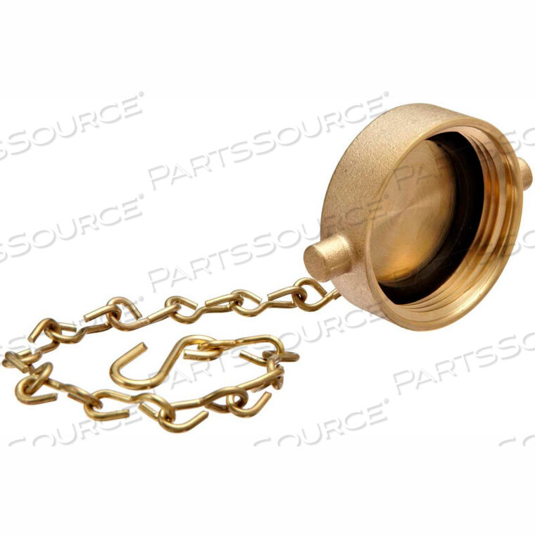 OEM#: 662-1521FIRE HOSE HOSE CAP - 1-1/2 IN. NH - BRASS by Moon American