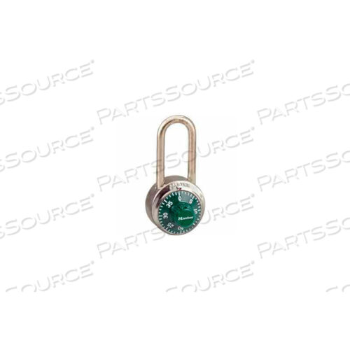 OEM#: 1502LHGRNGENERAL SECURITY COMBO PADLOCK LH SHACKLE - GREEN DIAL by Master Lock