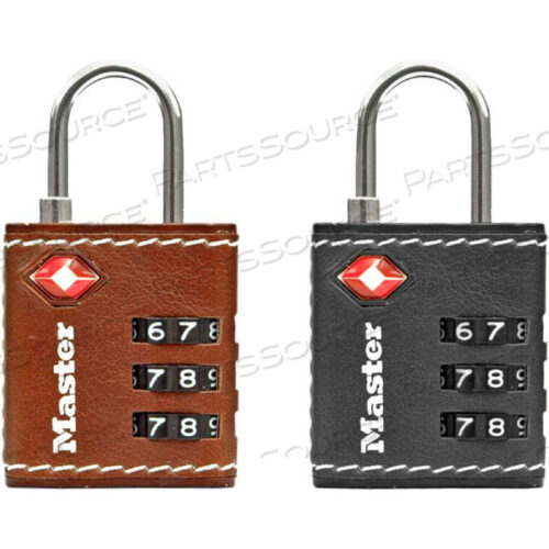 OEM#: 4692DTSA-ACCEPTED COMBINATION LOCK - 1-1/4W LEATHERETTE COVER - ASSORTED COLORS by Master Lock