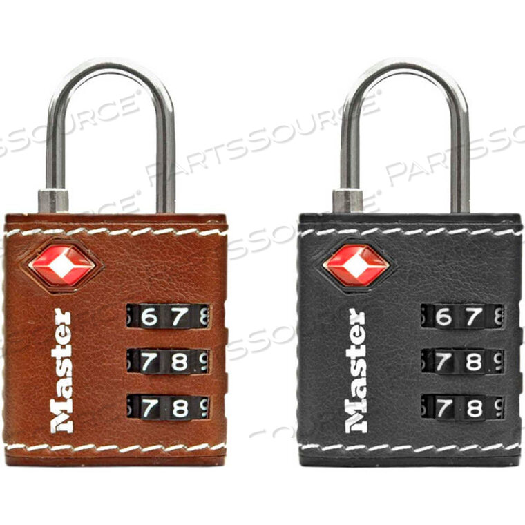 OEM#: 4692DTSA-ACCEPTED COMBINATION LOCK - 1-1/4W LEATHERETTE COVER - ASSORTED COLORS by Master Lock