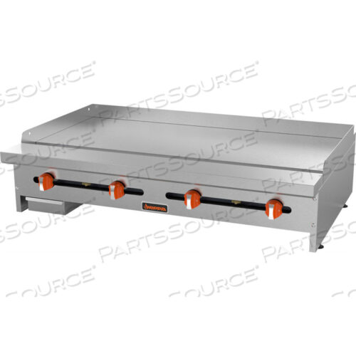 SIERRA RANGE - GRIDDLE, 48W, 4 U-SHAPED BURNERS, 23,000 BTU EACH, 3/4 POLISHED STEEL PLATE