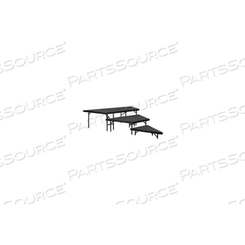 STAGE PIE SET WITH CARPET FOR 36W STAGE UNITS - 8H, 16H & 24H - GREY