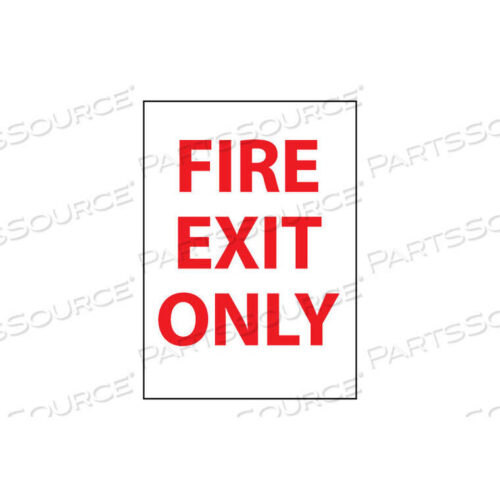 OEM#: FEOPPBЗНАК ПОЖАРНОЙ БЕЗОПАСНОСТИ - ТОЛЬКО ПОЖАРНЫЙ ВЫХОД - ВИНИЛ от National Marker Company
