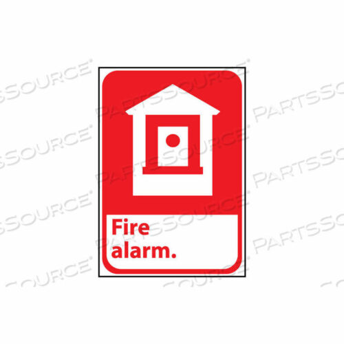 OEM#: FGA2PBFIRE SAFETY SIGN - FIRE ALARM - VINYL by National Marker Company