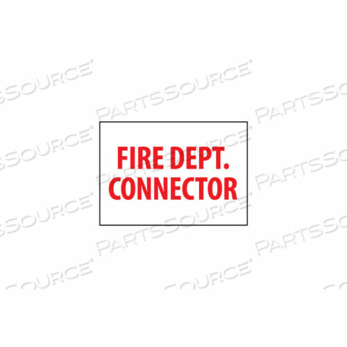 OEM#: FL202RЗНАК ПОЖАРНОЙ БЕЗОПАСНОСТИ - СОЕДИНИТЕЛЬ ПОЖАРНОЙ ЧАСТИ - ПЛАСТИКОВЫЙ от National Marker Company