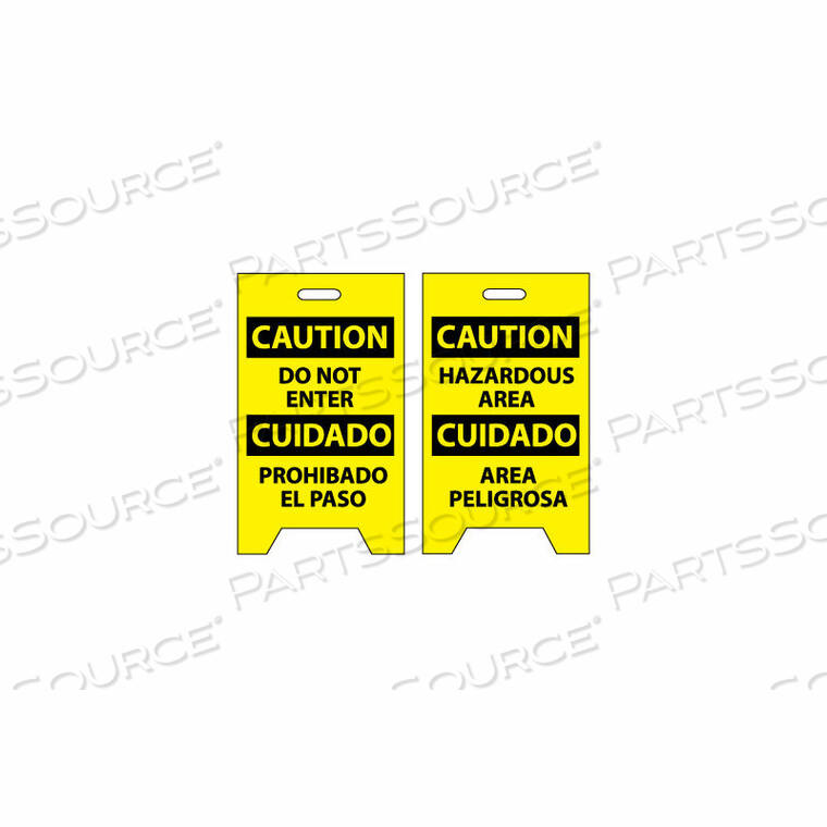 OEM#: FS31НАПОЛЬНЫЙ ЗНАК — ВНИМАНИЕ, НЕ ВХОДИТЕ в CUIDADO POHIBADO EL PASO от National Marker Company.