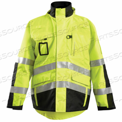 RIP STOP FLANNEL PARKA, 3-IN-1, CLASS 3, BLACK BOTTOM, 4XL