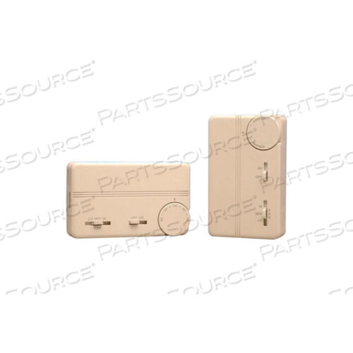 FAN COIL THERMOSTAT WITH ON-OFF SWITCH, 3-SPEED CONTROL AND WIRE LEADS