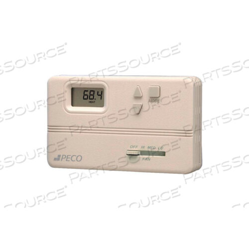 MODULATING FAN COIL THERMOSTAT W/ AUTO-HEAT-COOL-OFF SWITCH, OFF-HI-MED-LO FAN CONTROL, 3-WIRE