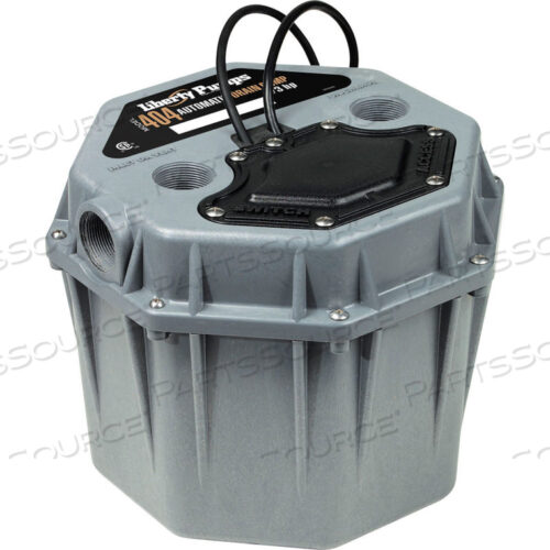 OEM#: 4041/3 HP, 115V, 21FT SHUTOFF, 30 GPM, 10FT CORD UTILITY PUMP by Liberty Pumps