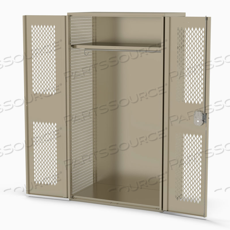 OEM#: MW362478EENDCS-028PATRIOT FULLY FRAMED TA-50 LOCKER W/EXPANDED METAL SIDES 36WX24DX78H, GR,ALL-WELDED by Penco Products