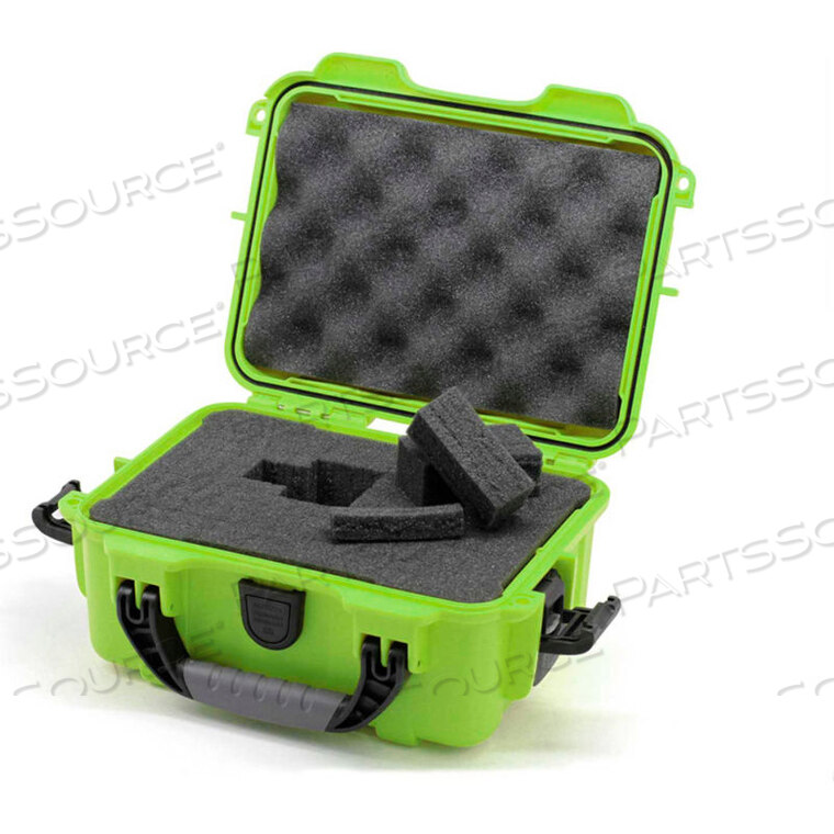 OEM#: 904-1002NANUK 904 CASE W/FOAM, 10.2L X 7.9W X 4.5H, LIME by Plasticase Inc.