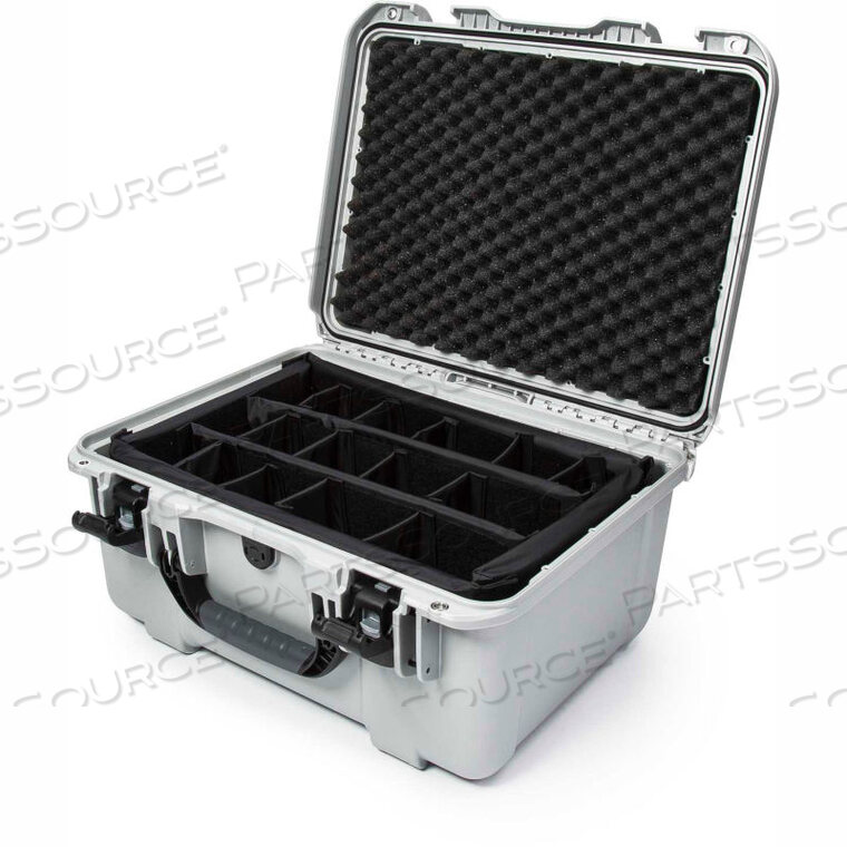 OEM#: 933-2005NANUK 933 SERIES AIRTIGHT WATERTIGHT CASE W/DIVIDERS 19-7/8L X 16-1/8W X 10-1/8H SILVER by Plasticase Inc.