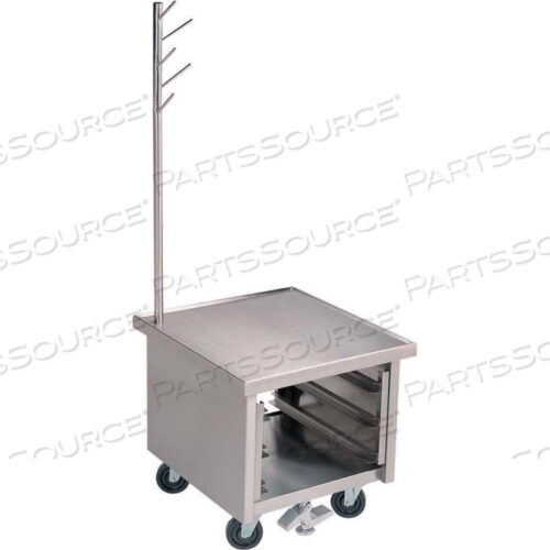 SLICER/MIXER STAND WITH 2 SIDE & BACKSPLASH, UNDERSHELF & BULLET FEET 30X27X26 1/2