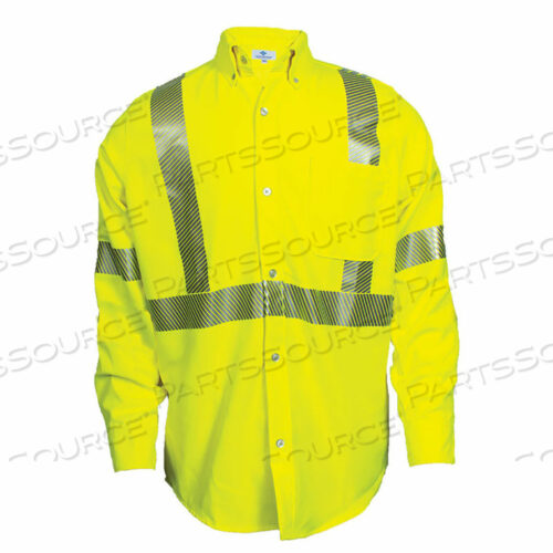 OEM#: SHRTV3C3MDRGFR HI-VIS WORK SHIRT, TYPE R, CLASS 3, M, FLUORESCENT YELLOW by National Safety Apparel