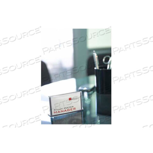 2-1/6 X 3-1/2 BUSINESS CARD SIGNAGE CHARCOAL