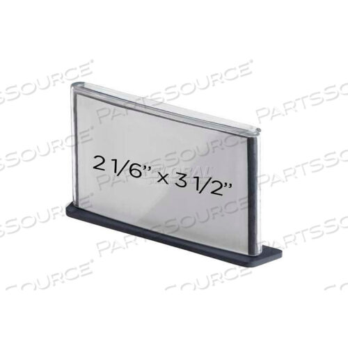 2-1/6 X 3-1/2 BUSINESS CARD SIGNAGE SILVER