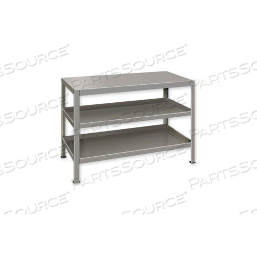 OEM#: 2436-3-GRAYHEAVY DUTY MACHINE TABLE W/ 3 SHELVES - 36W X 24D GRAY by Pucel Enterprises