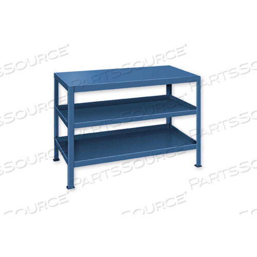 OEM#: 2436-3-LTBLUEHEAVY DUTY MACHINE TABLE W/ 3 SHELVES - 36W X 24D BLUE by Pucel Enterprises