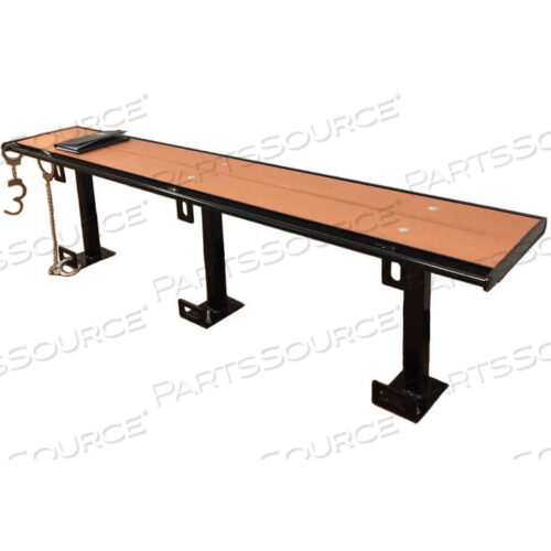 OEM#: PB7-NB-STD-LR-CEDAR7-FT.COMPOSITE LUMBER SEATING WITH STEEL FRAME, WITHOUT BACKREST - CEDAR by Prisoner Bench LLC