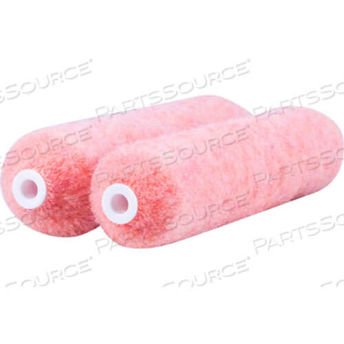 ROLLERLITE 6 X 1/2 PINK POLYESTER MINI ROLLER COVER, 2/PACK 12/CASE