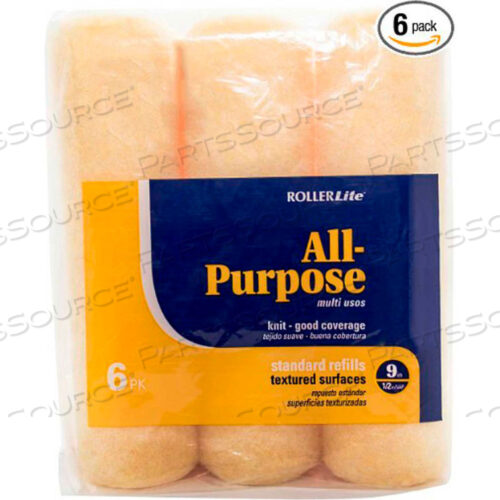 OEM#: 9SC050-6ROLLERLITE 9 X 1/2 HIGH-DENSITY POLYESTER FABRIC ROLLER COVER, 6/PACK 6/CASE by Quali-Tech Mfg