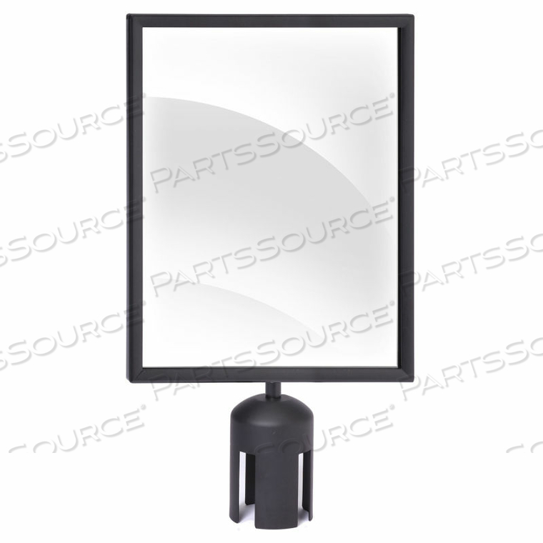 QUEUE SIGN FRAME WITH TWO ACRYLIC INSERTS, 8-1/2WX11H