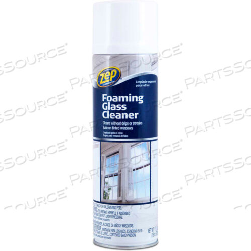 FOAMING GLASS CLEANER, 19 OZ. AEROSOL CAN, 12 CANS