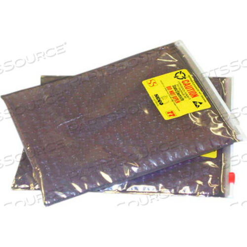 3 LAYER METALIZED SHIELDING SLIDER ZIP CUSHION BAGS 14-1/4 X 12ID, 250/CASE