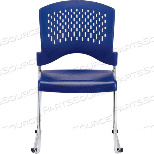 EUROTECH AIRE ARMLESS SIDE CHAIR - NAVY POLYPROPYLENE - 4/PK